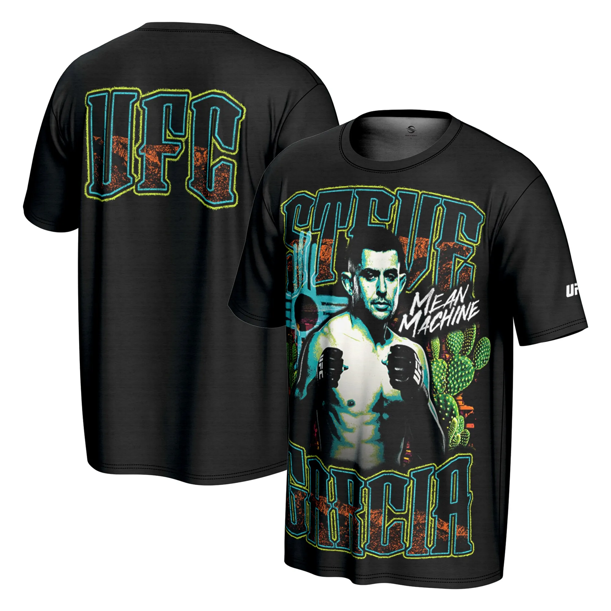 Men's ProSphere Black Steve Garcia UFC Fighter Collection T-Shirt sold by UFC