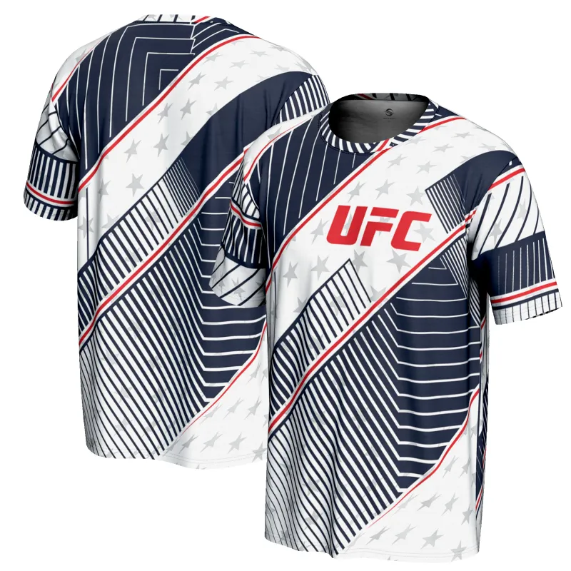Men's ProSphere White/Navy UFC Americana T-Shirt made by UFC