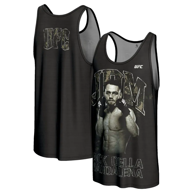 Men's ProSphere Black Jack Della Maddalena UFC Fighter Collection Tank Top made by UFC
