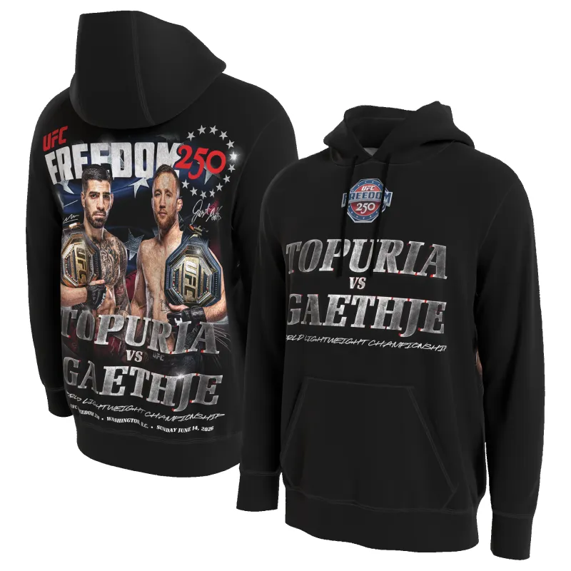 Men's ProSphere Black UFC Freedom 250 Matchup Hoodie made by UFC
