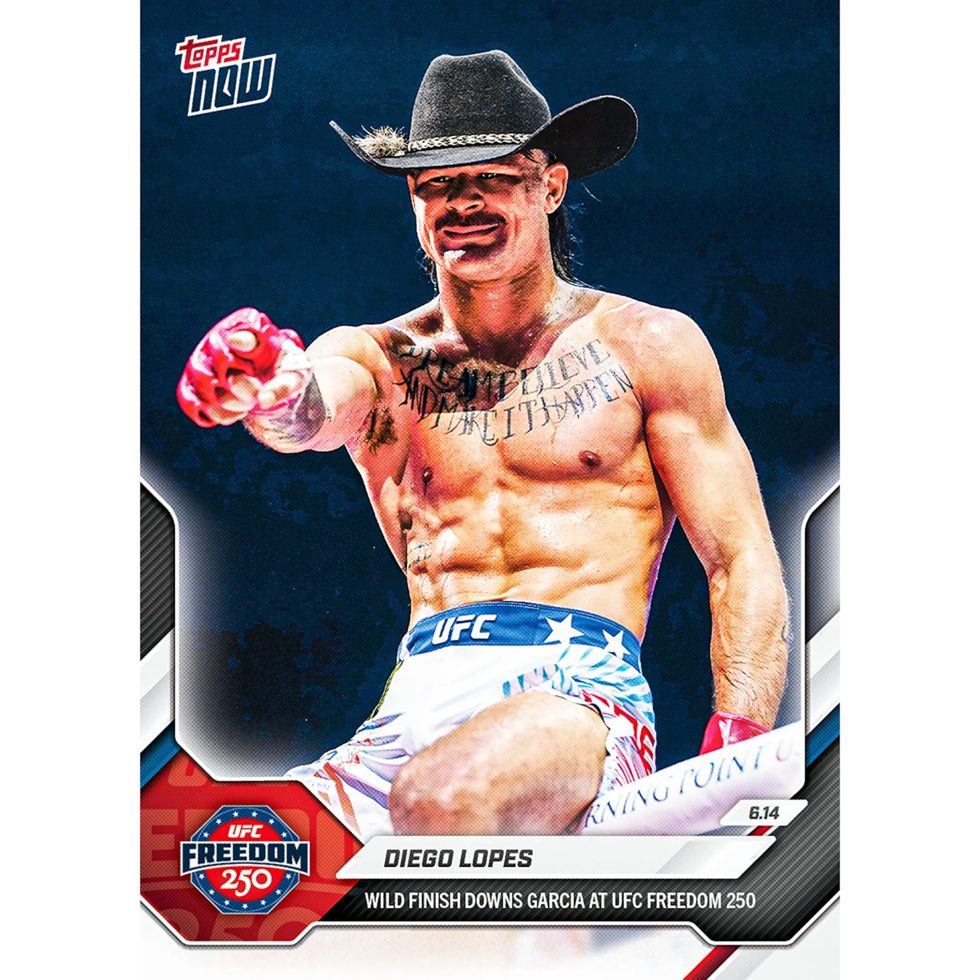 Diego Lopes - 2026 UFC Topps NOW® - Card 23 sold by UFC
