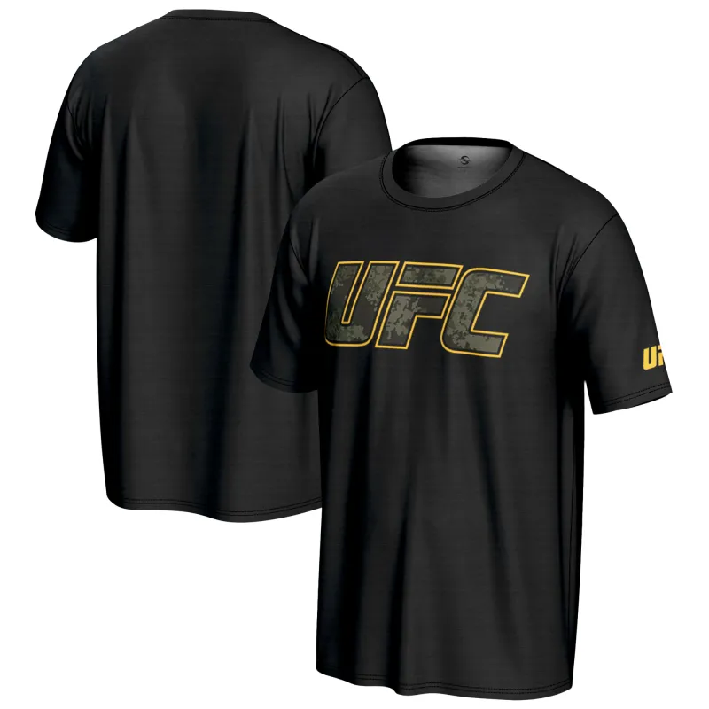 Men's ProSphere Black UFC Military T-Shirt made by UFC