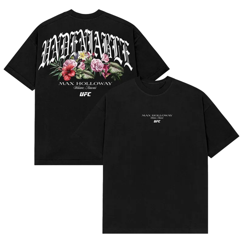 Men's UFC Black Max Holloway Undeniable T-Shirt made by UFC