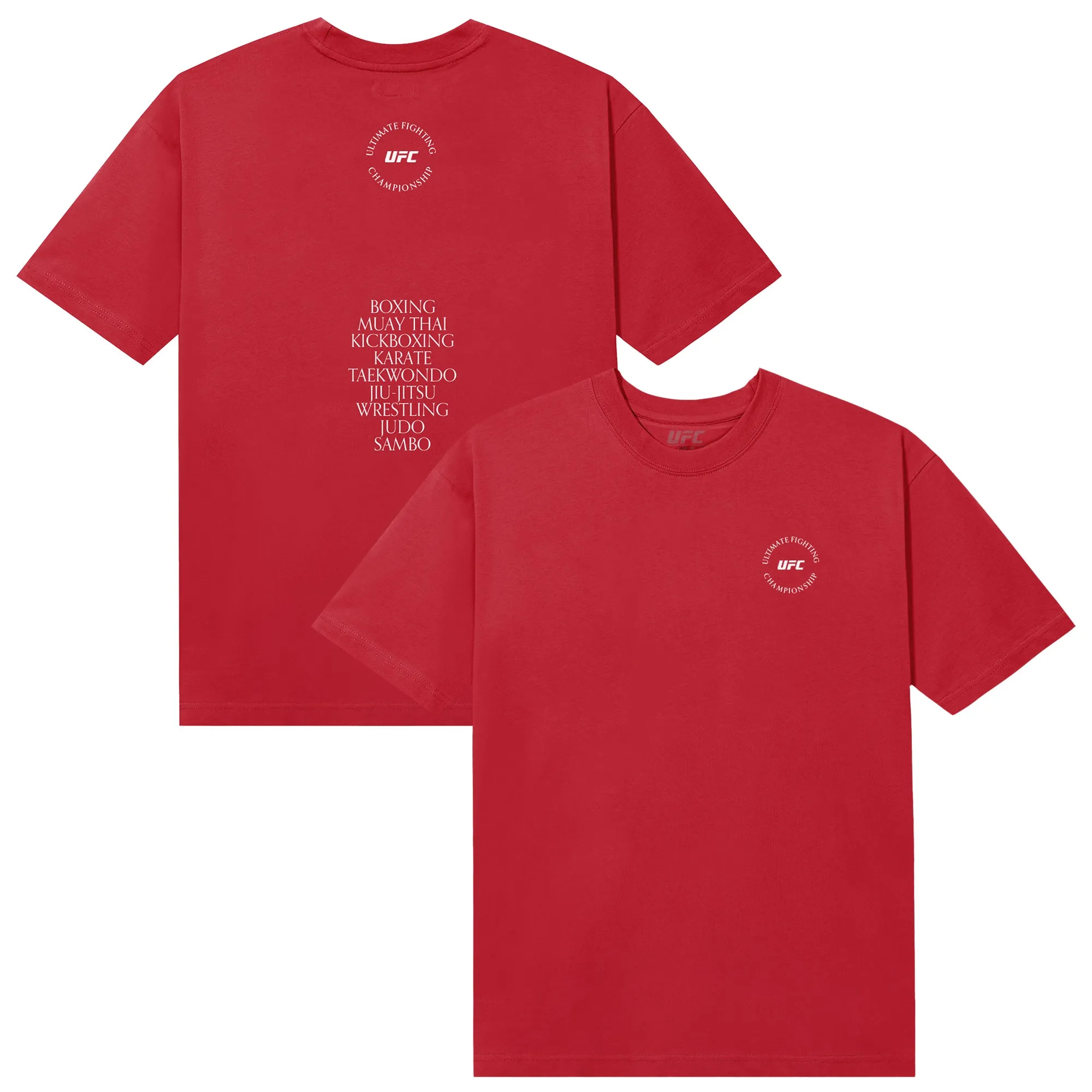 Men's UFC Red Disciplines T-Shirt sold by UFC