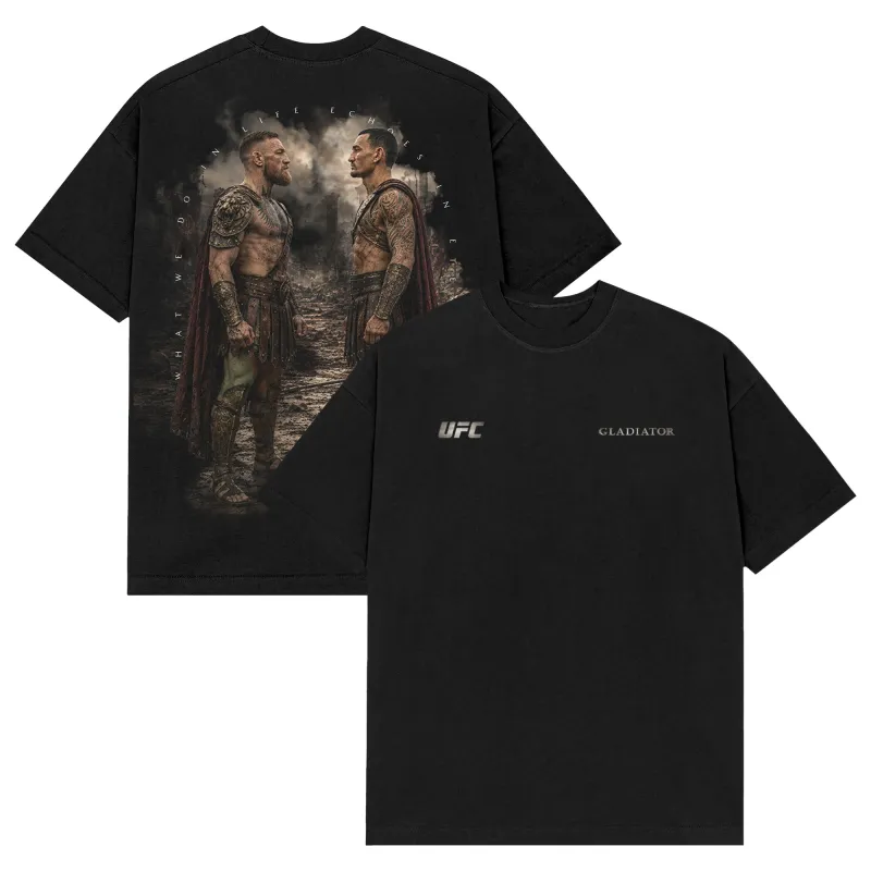 Men's Black UFC 329 x Gladiator Eternity T-Shirt made by UFC