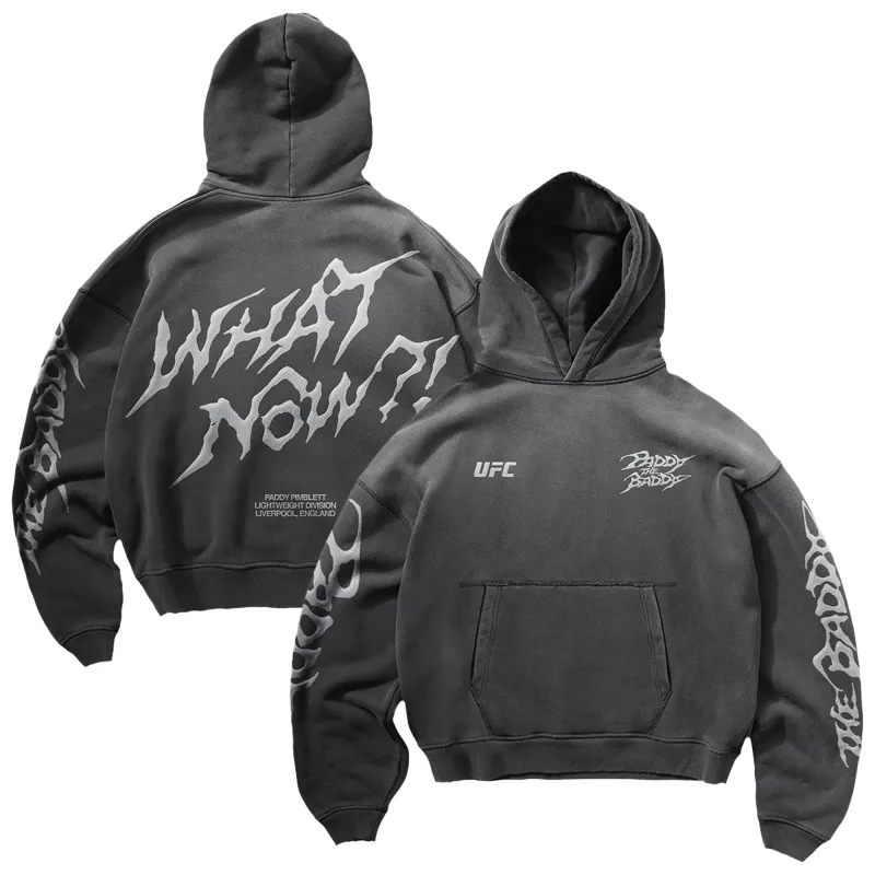 Men's UFC Black Paddy Pimblett What Now?! Victory Hoodie made by UFC