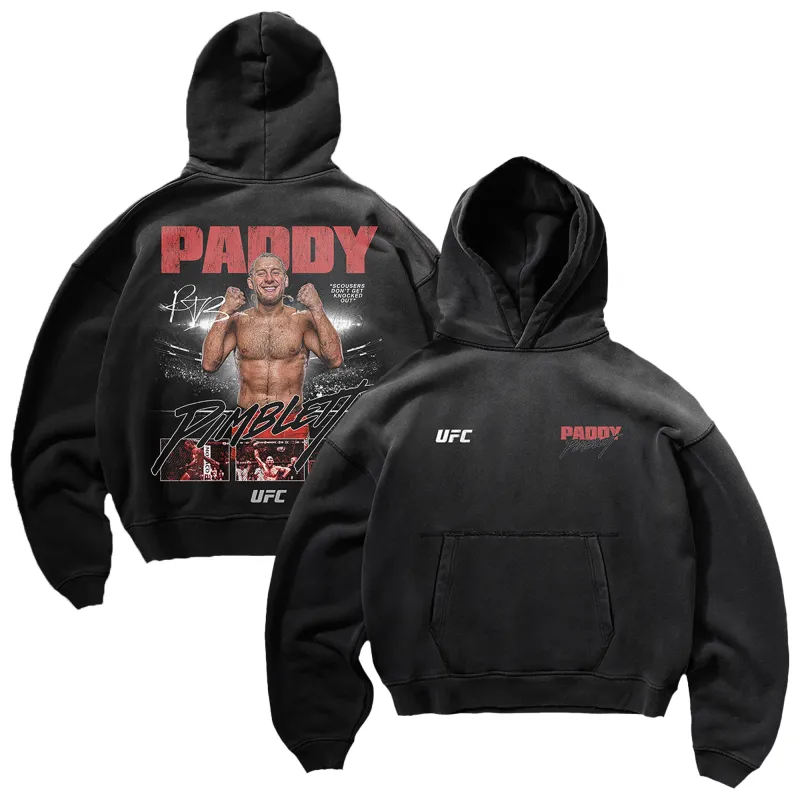 Men's UFC Black Paddy Pimblett Scousers Victory Hoodie made by UFC