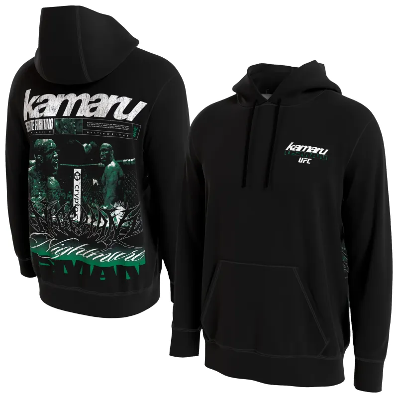 Men's ProSphere Black Kamaru Usman UFC Hoodie made by UFC