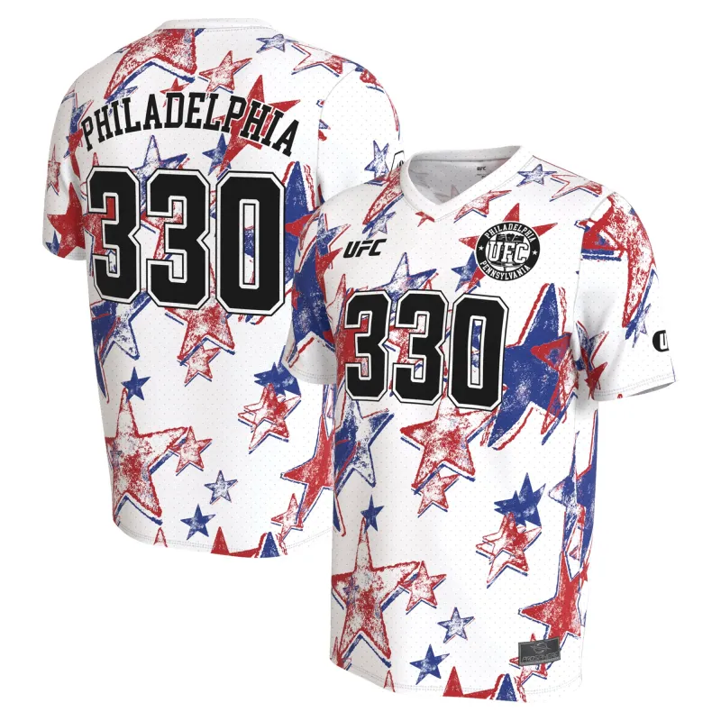 Unisex ProSphere White UFC 330 Soccer Fashion Jersey made by UFC