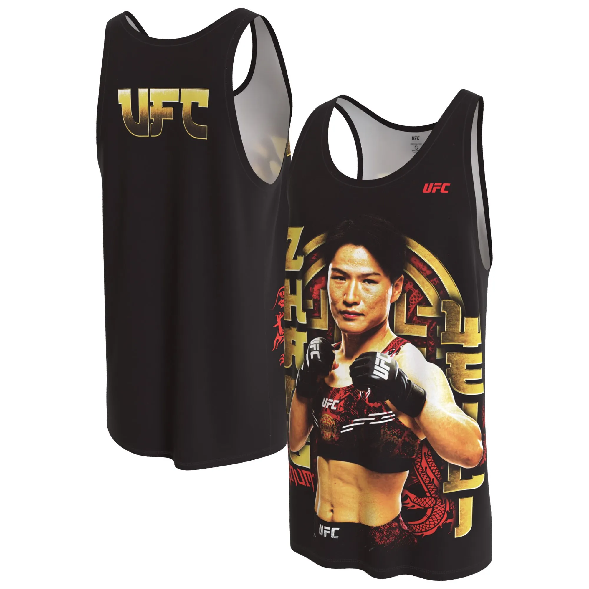 Men's ProSphere Black Zhang Weili Tank Top sold by UFC