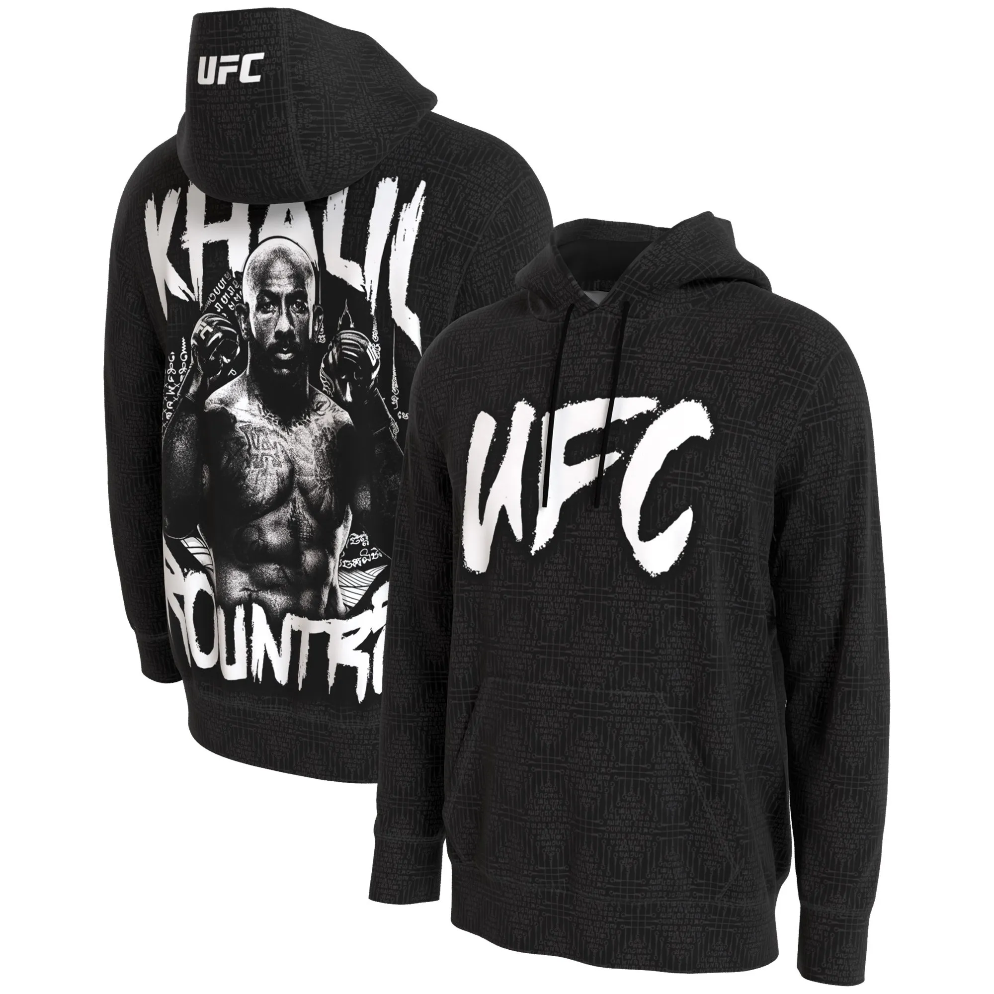 Men's ProSphere Black Khalil Rountree Hoodie sold by UFC