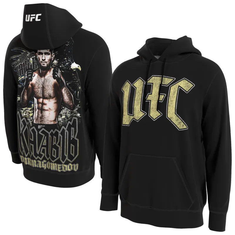 Men's ProSphere Black Khabib Nurmagomedov Hoodie made by UFC