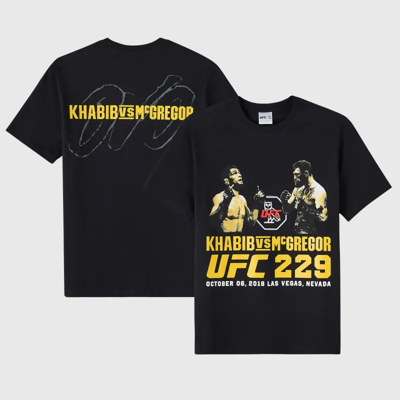 Men's OVO x UFC Black Khabib vs. McGregor Graphic T-Shirt made by OVO