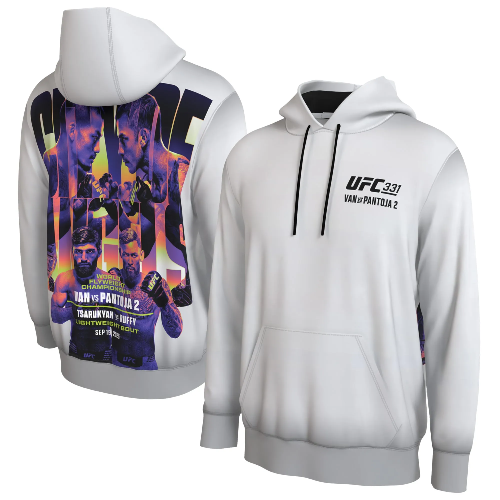 Men's ProSphere White UFC 331 Hoodie sold by UFC