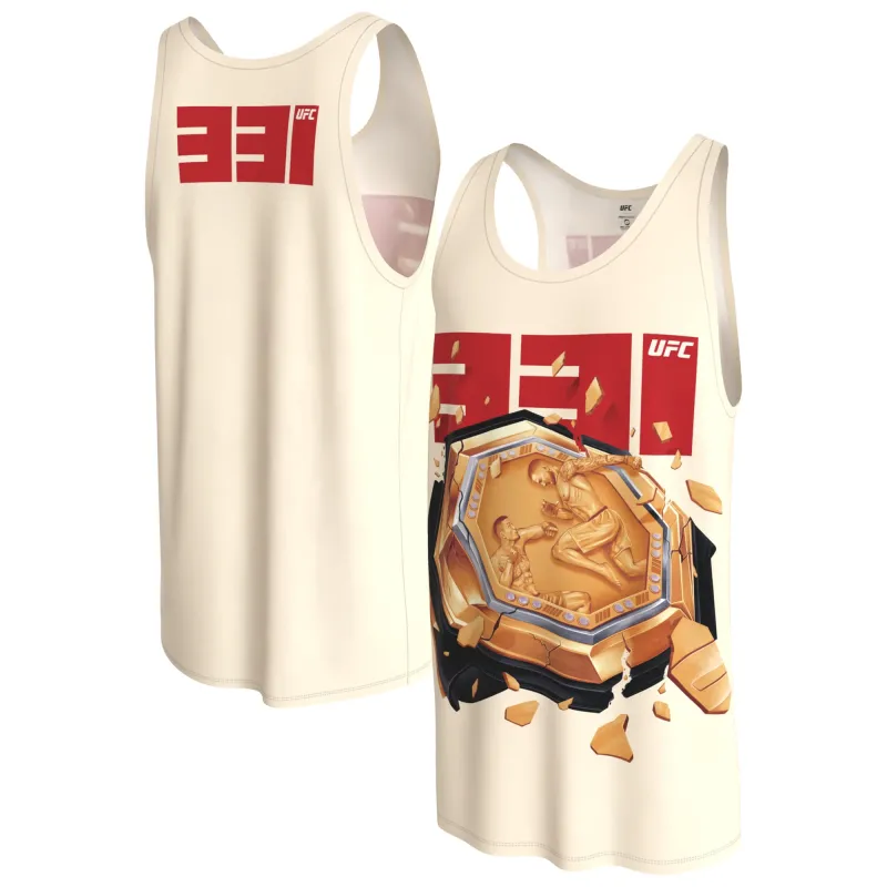 Men's ProSphere Cream UFC 331 Artist Series Tank Top made by UFC