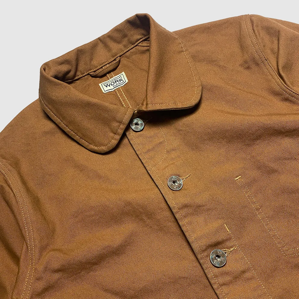 BZEN M.3438R TY-CR REGULAR FIT VINTAGE INSPIRED CANVAS CHORE JACKET-12.5OZ-E0 RUST sold by Miner49er product image thumbnail 5