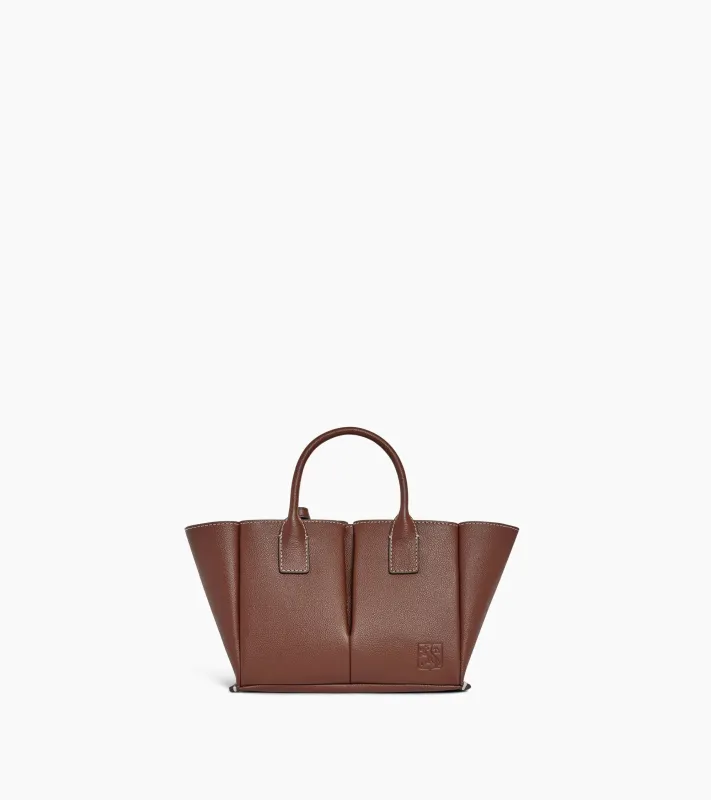 Elena small handbag in grained leather sold by Le Tanneur