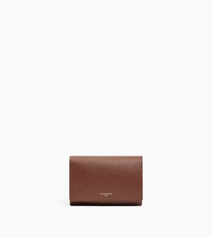 Emilie wallet in grained leather sold by Le Tanneur