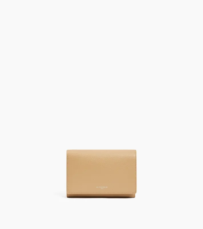 Emilie wallet in grained leather sold by Le Tanneur