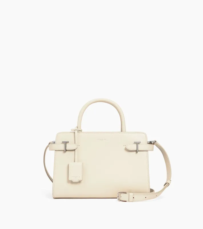 Emilie medium-sized handbag in grained leather sold by Le Tanneur