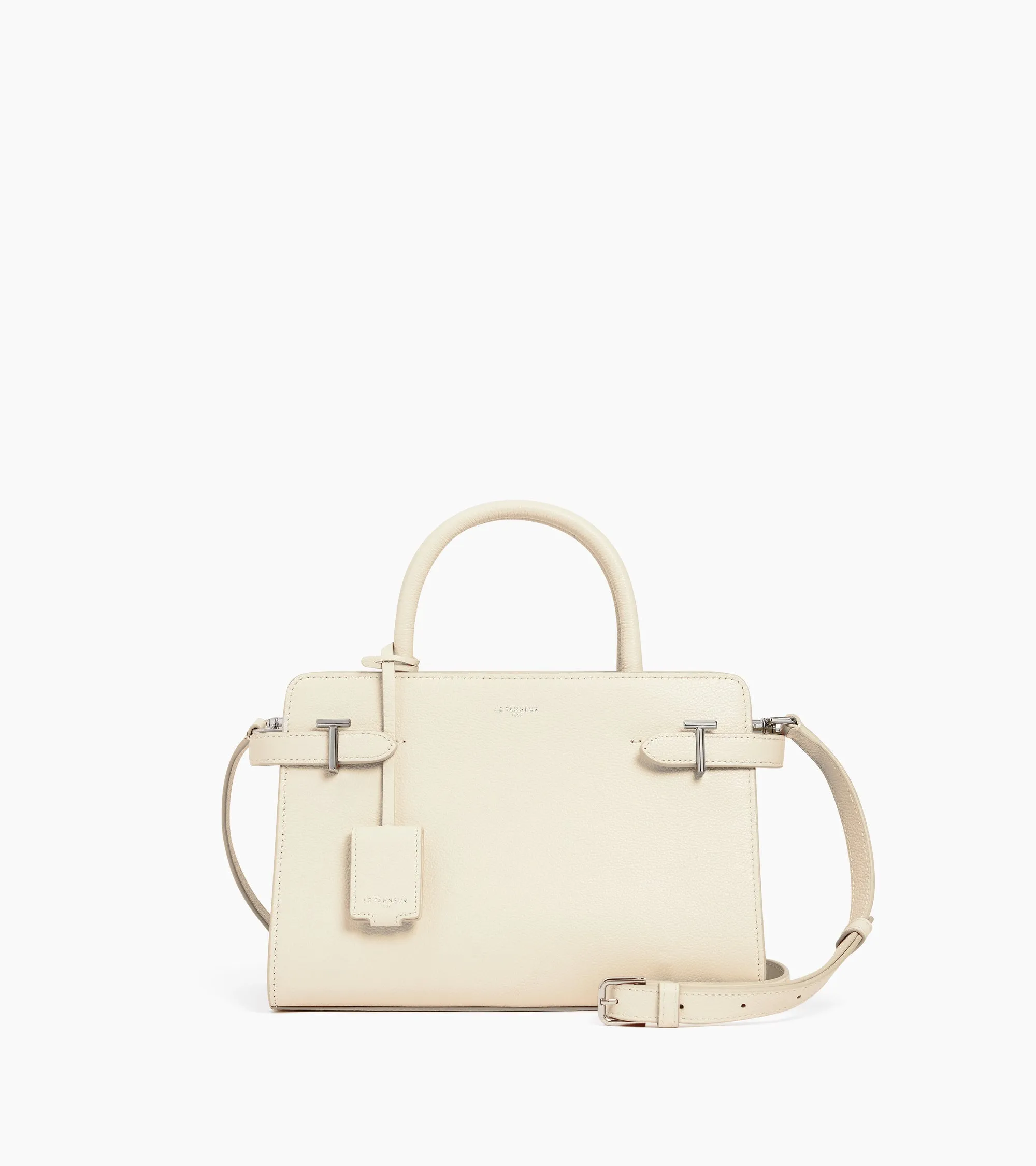 Emilie medium-sized handbag in grained leather sold by Le Tanneur