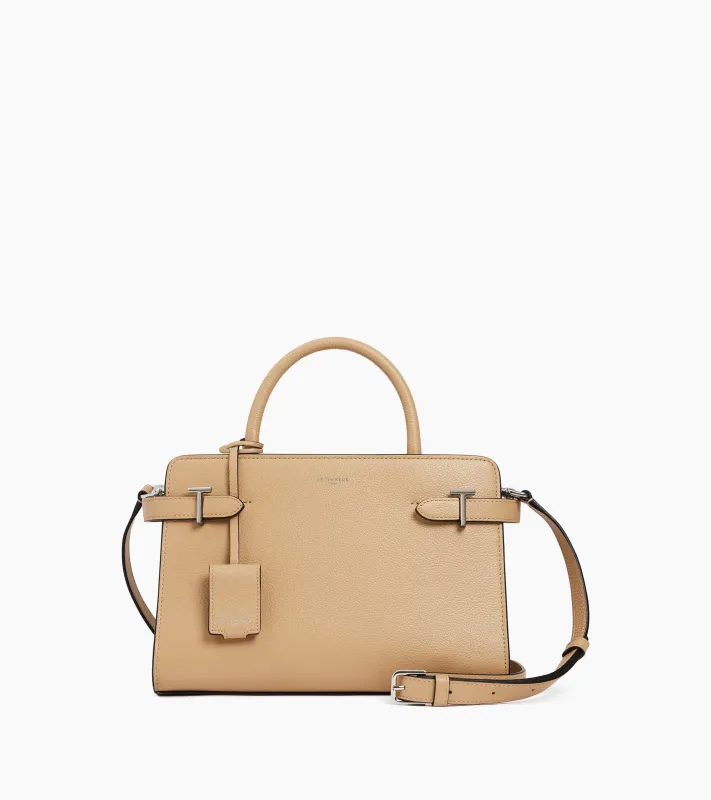 Emilie medium-sized handbag in grained leather sold by Le Tanneur