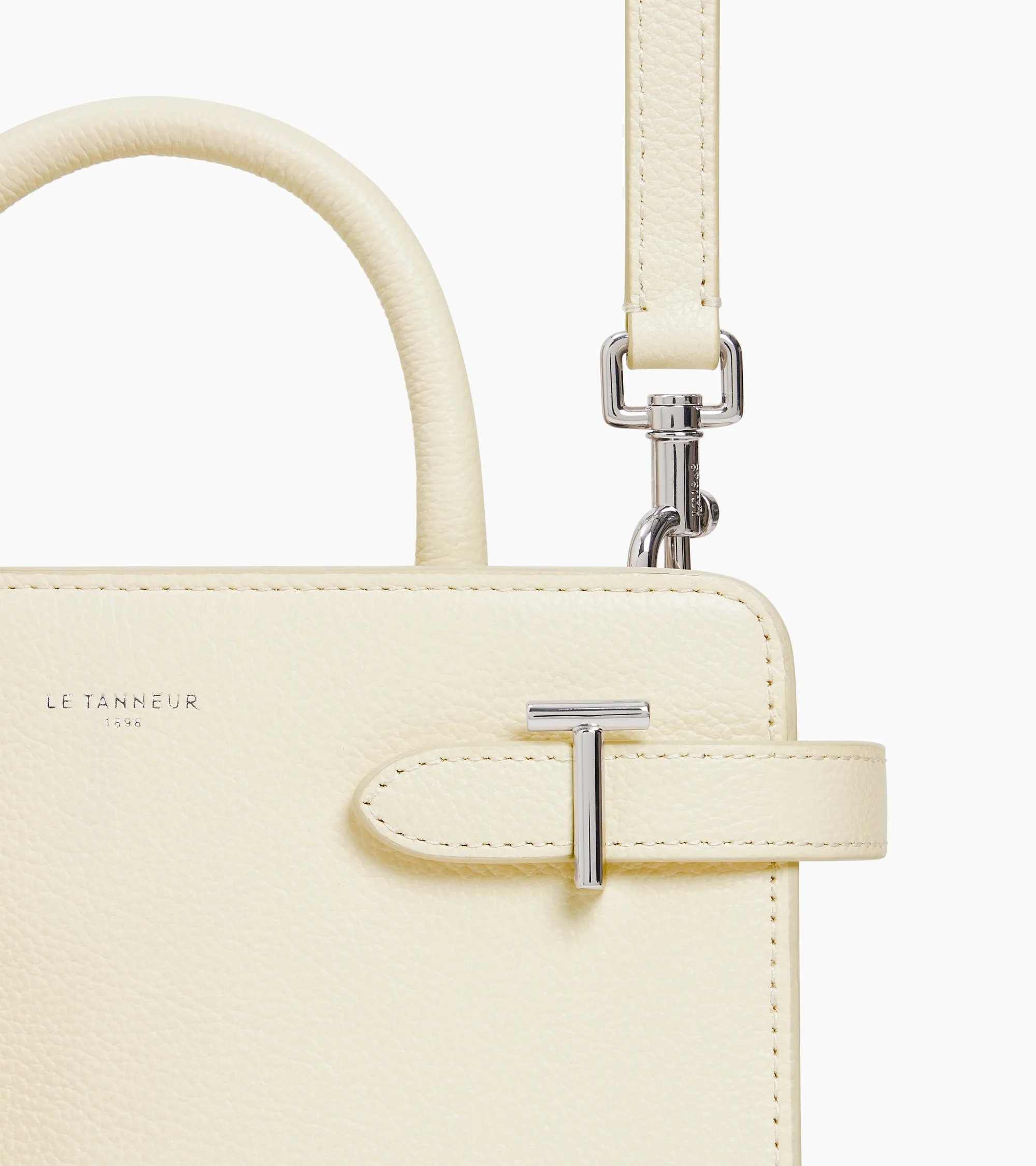 Emilie small handbag in grained leather sold by Le Tanneur product image thumbnail 3