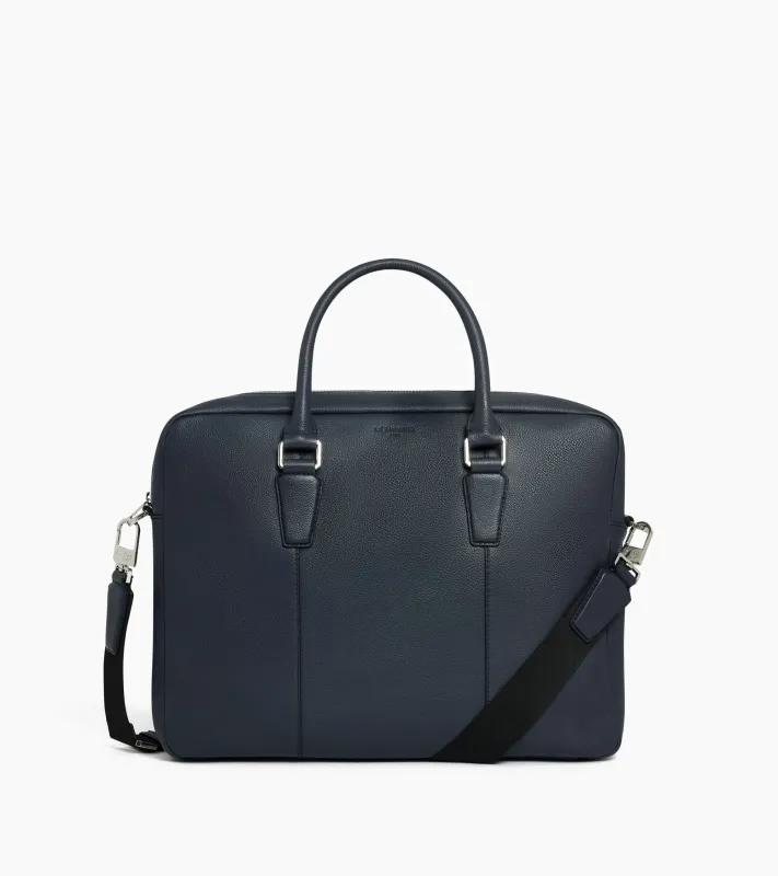 Marceau small 14" briefcase in grained leather sold by Le Tanneur