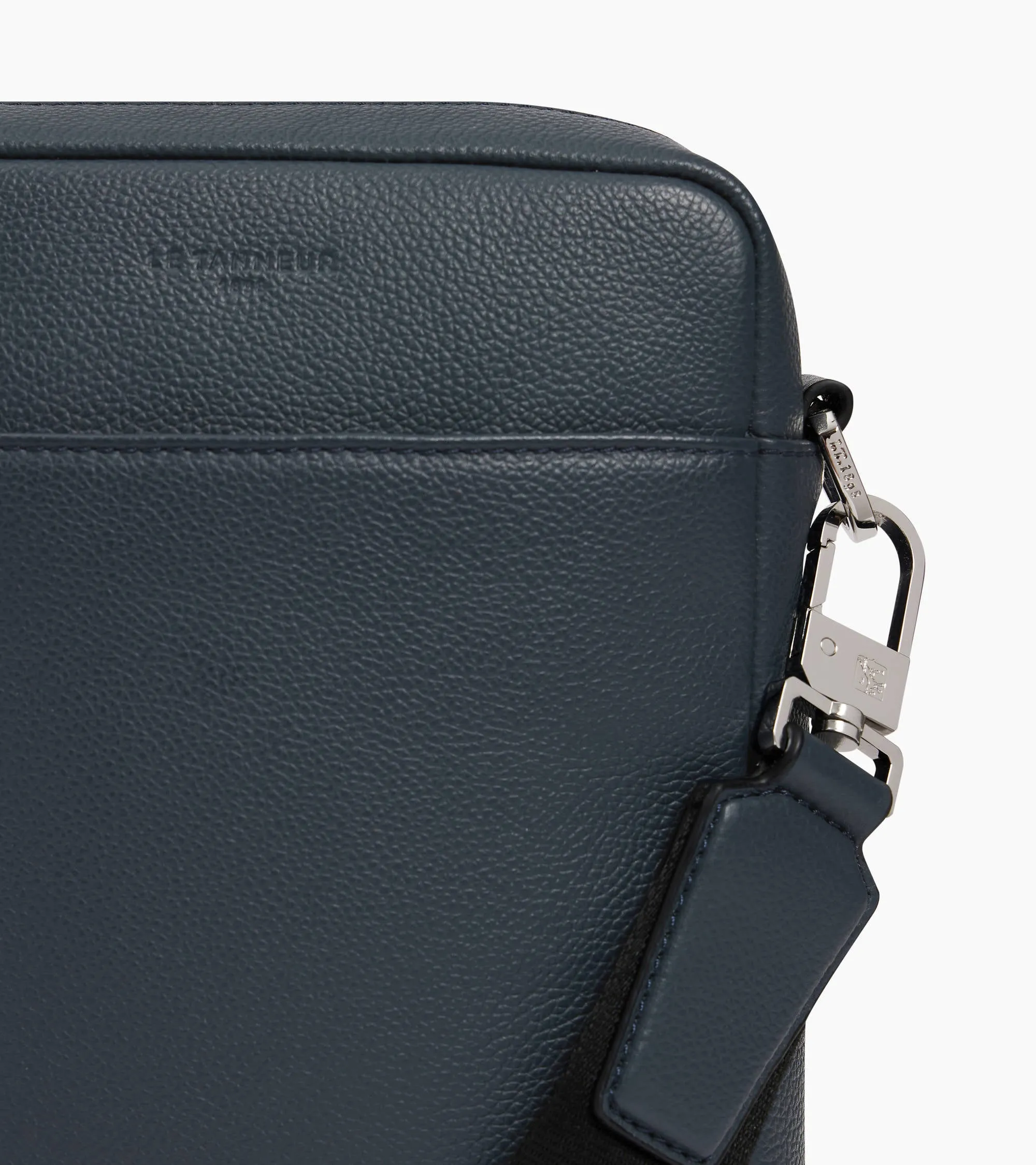 Marceau small zipped satchel in grained leather sold by Le Tanneur product image thumbnail 2