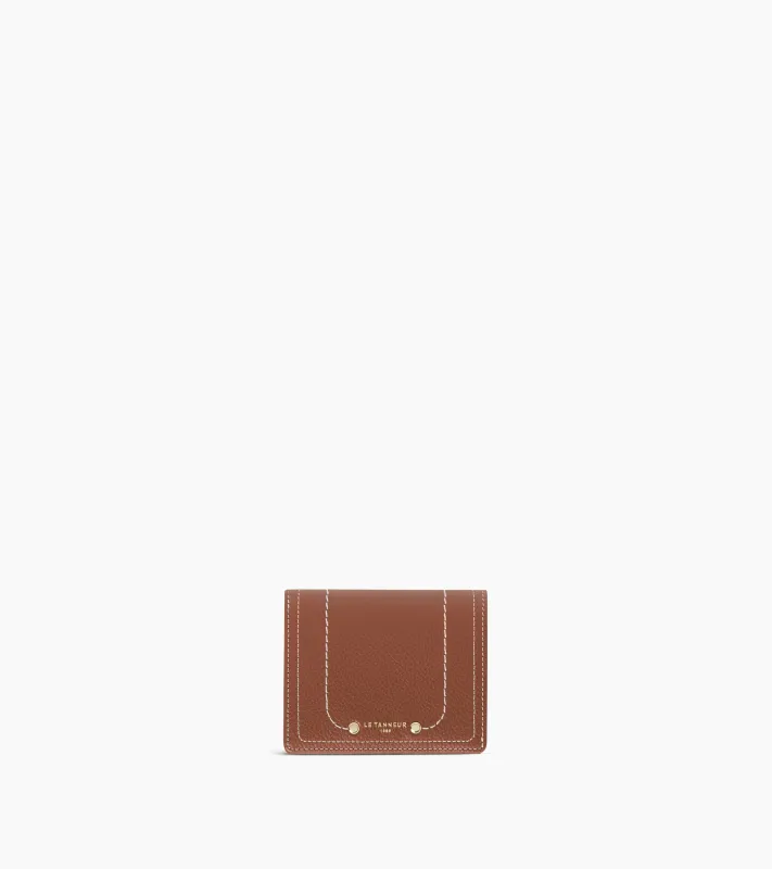 Ella small wallet in grained leather sold by Le Tanneur