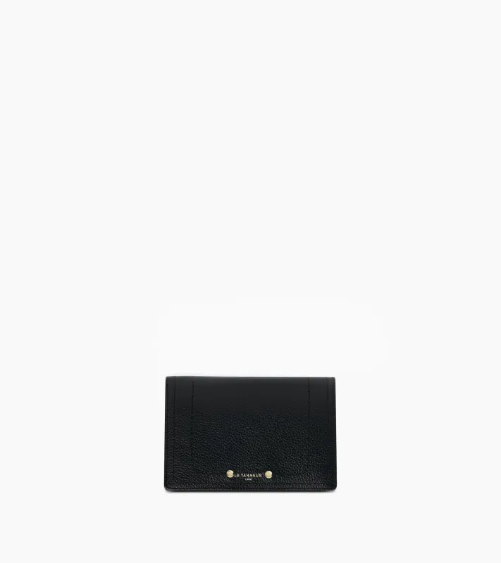 Ella medium wallet in grained leather sold by Le Tanneur