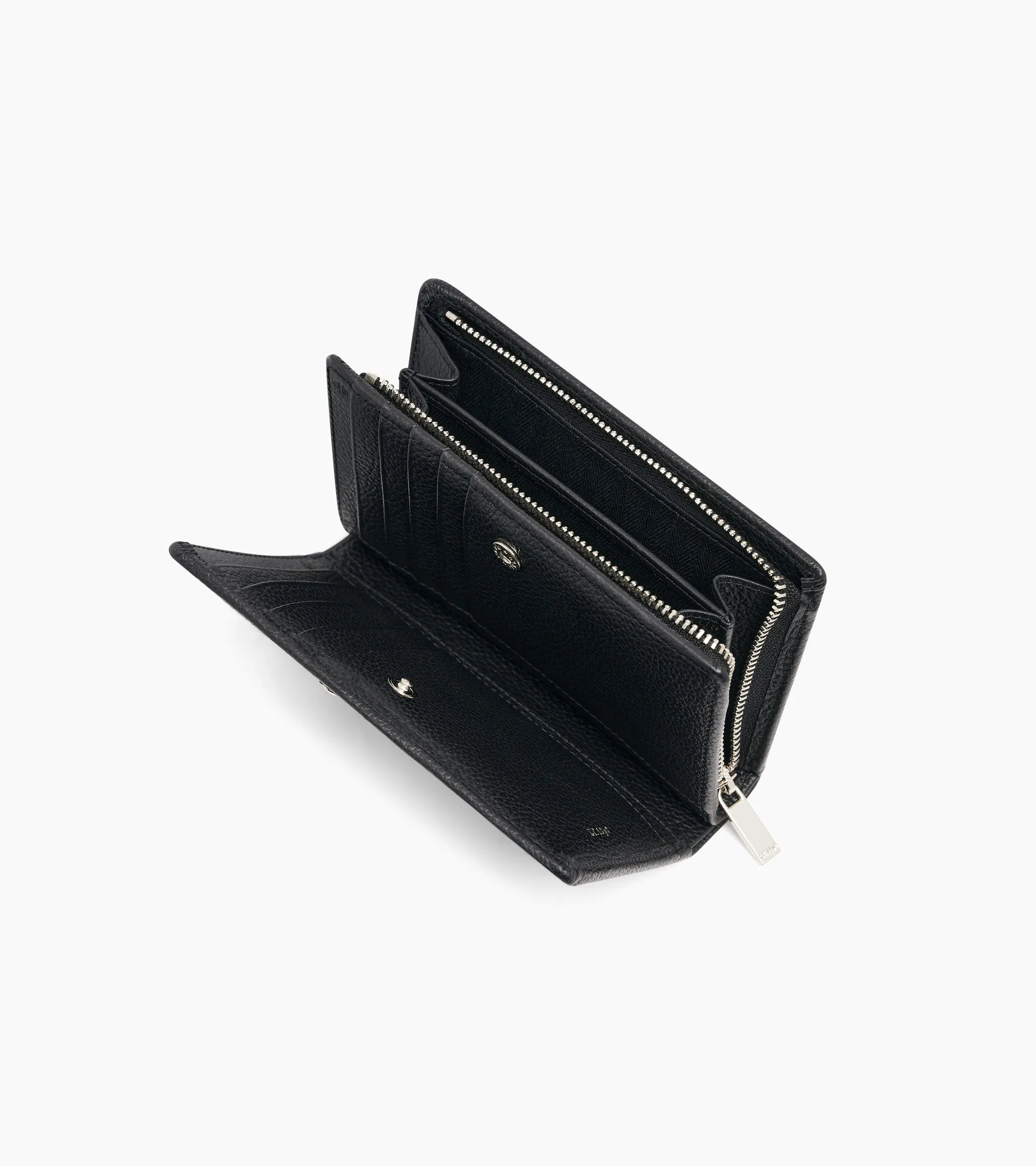 Ella medium wallet in grained leather sold by Le Tanneur product image thumbnail 4