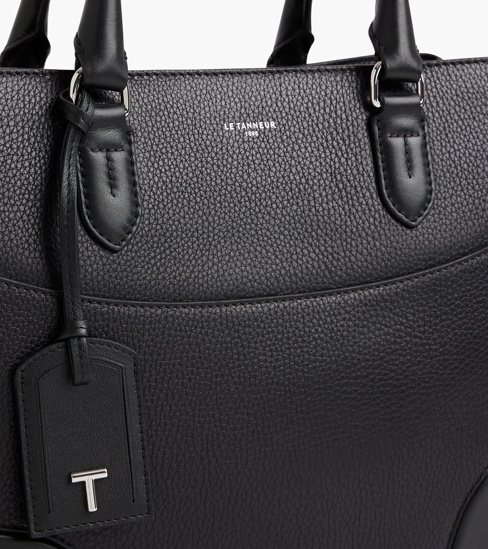 Romy large handbag in smooth grained leather sold by Le Tanneur product image thumbnail 3