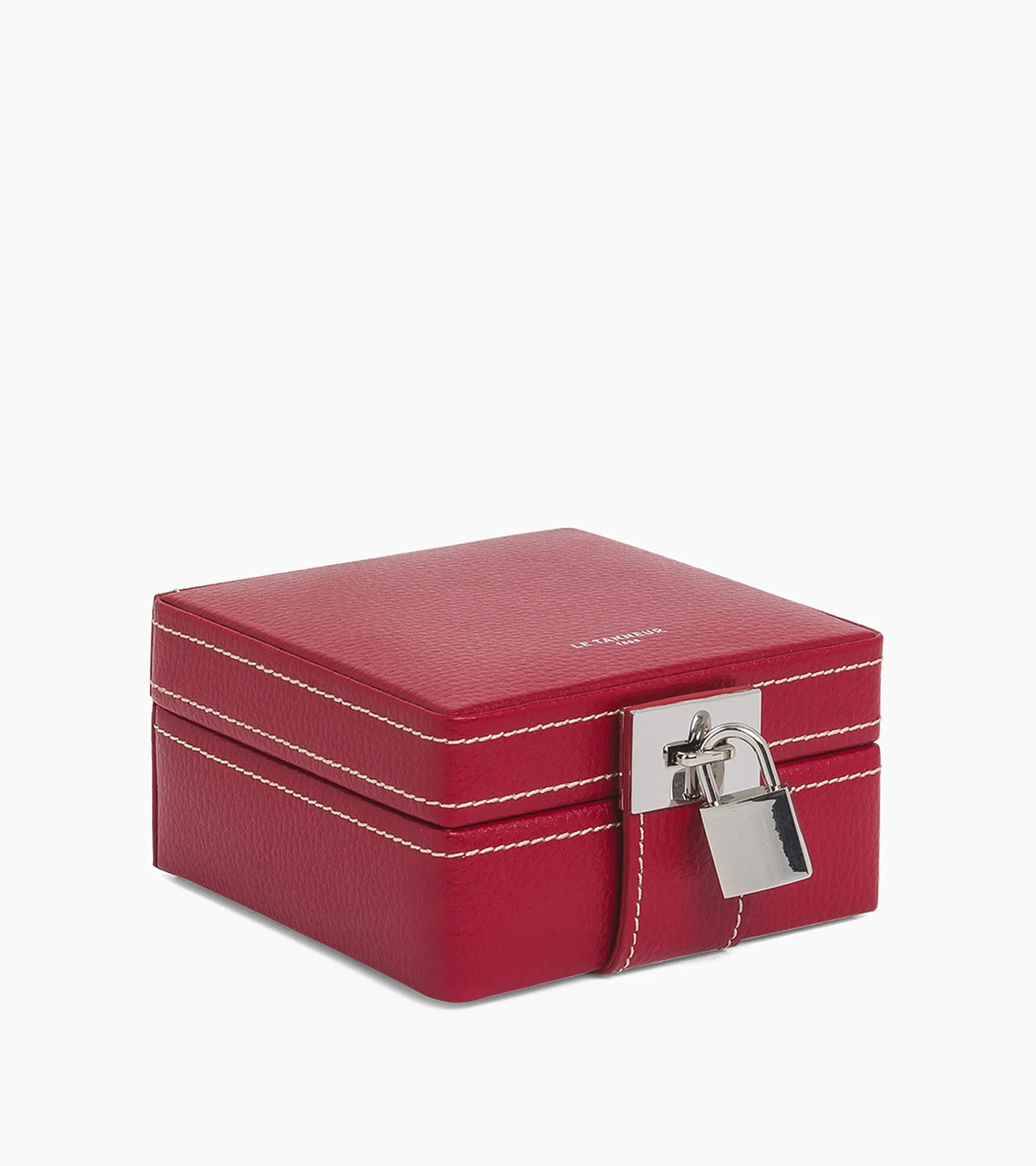 Small jewelry box in leather sold by Le Tanneur product image thumbnail 2