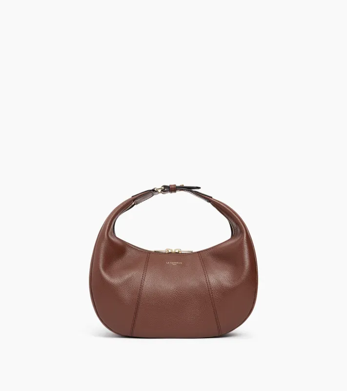 Small Hobo Bag in grained leather sold by Le Tanneur