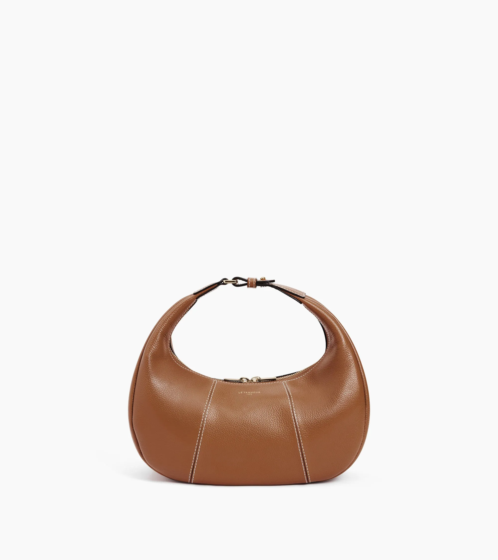 Small Hobo Bag in grained leather sold by Le Tanneur
