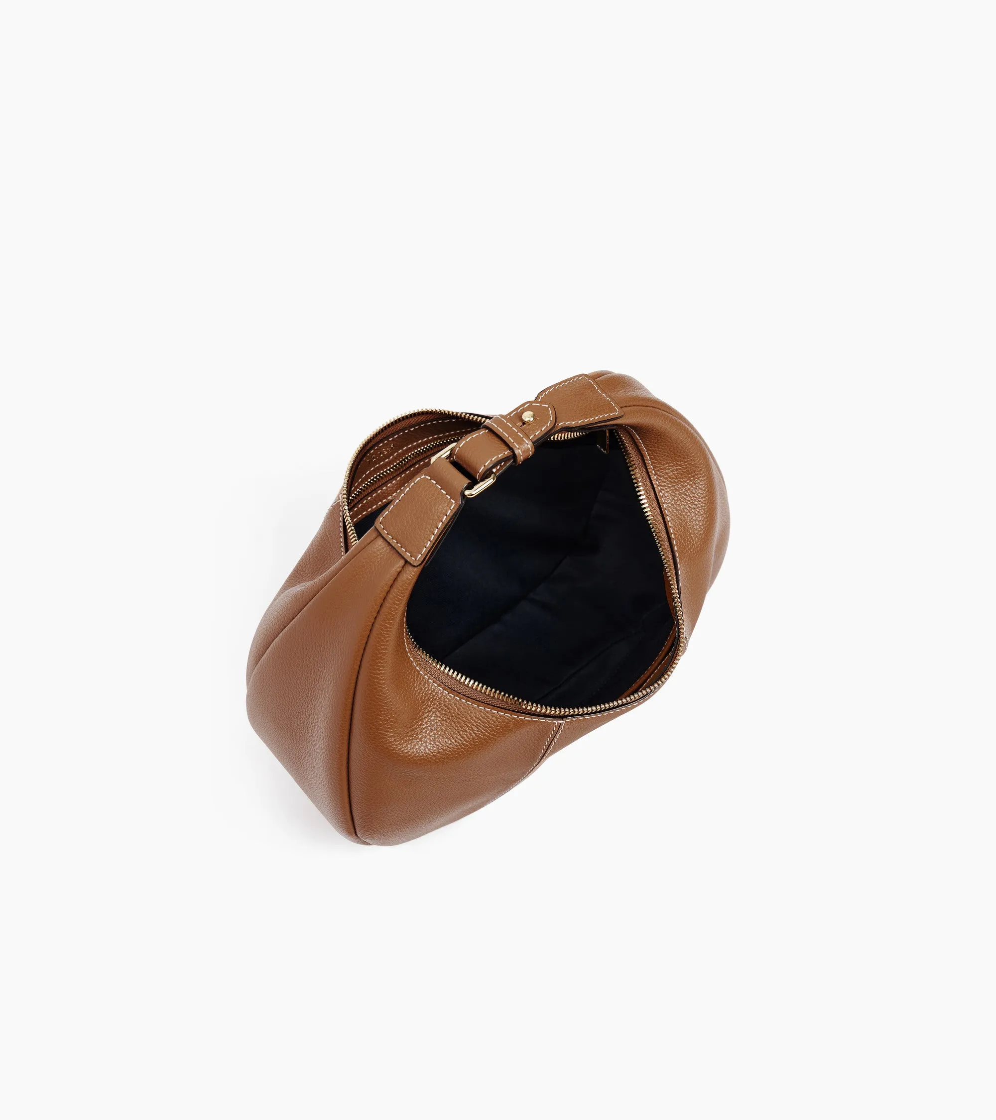 Small Hobo Bag in grained leather sold by Le Tanneur product image thumbnail 4