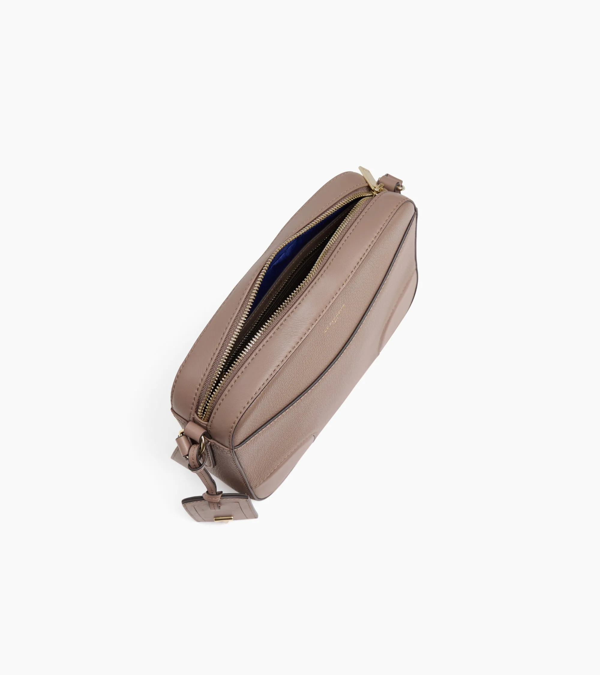 Romy medium crossbody bag in grained and smooth leather sold by Le Tanneur product image thumbnail 3