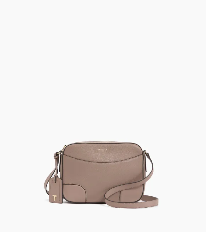 Romy medium crossbody bag in grained and smooth leather sold by Le Tanneur