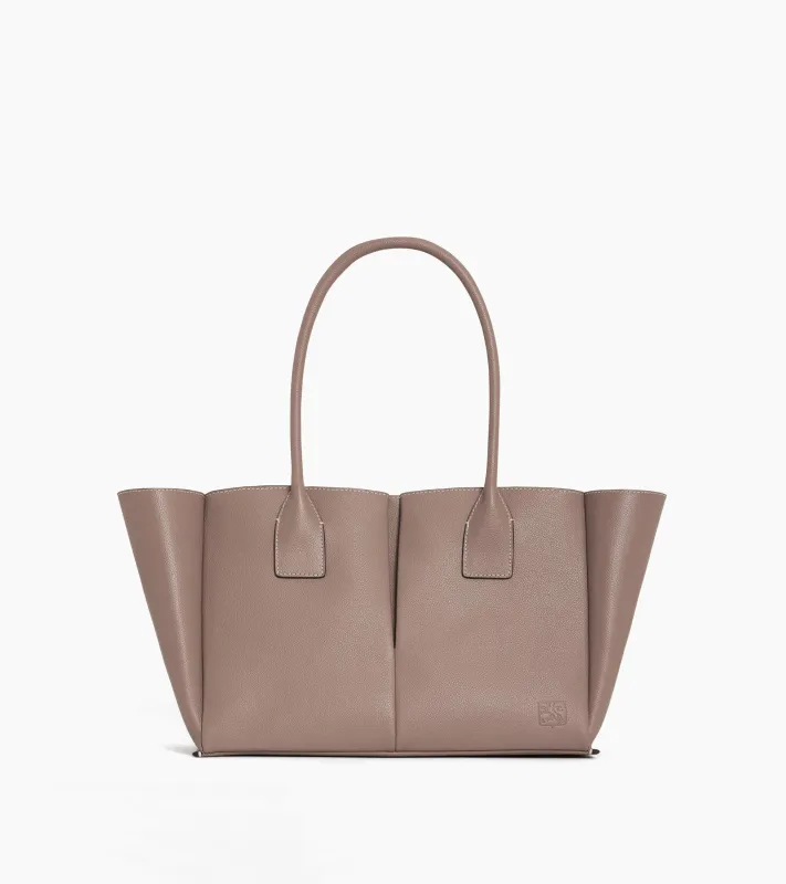 Elena large tote bag in grained leather sold by Le Tanneur