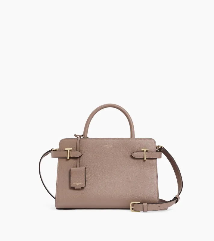 Emilie medium-sized handbag in grained leather sold by Le Tanneur