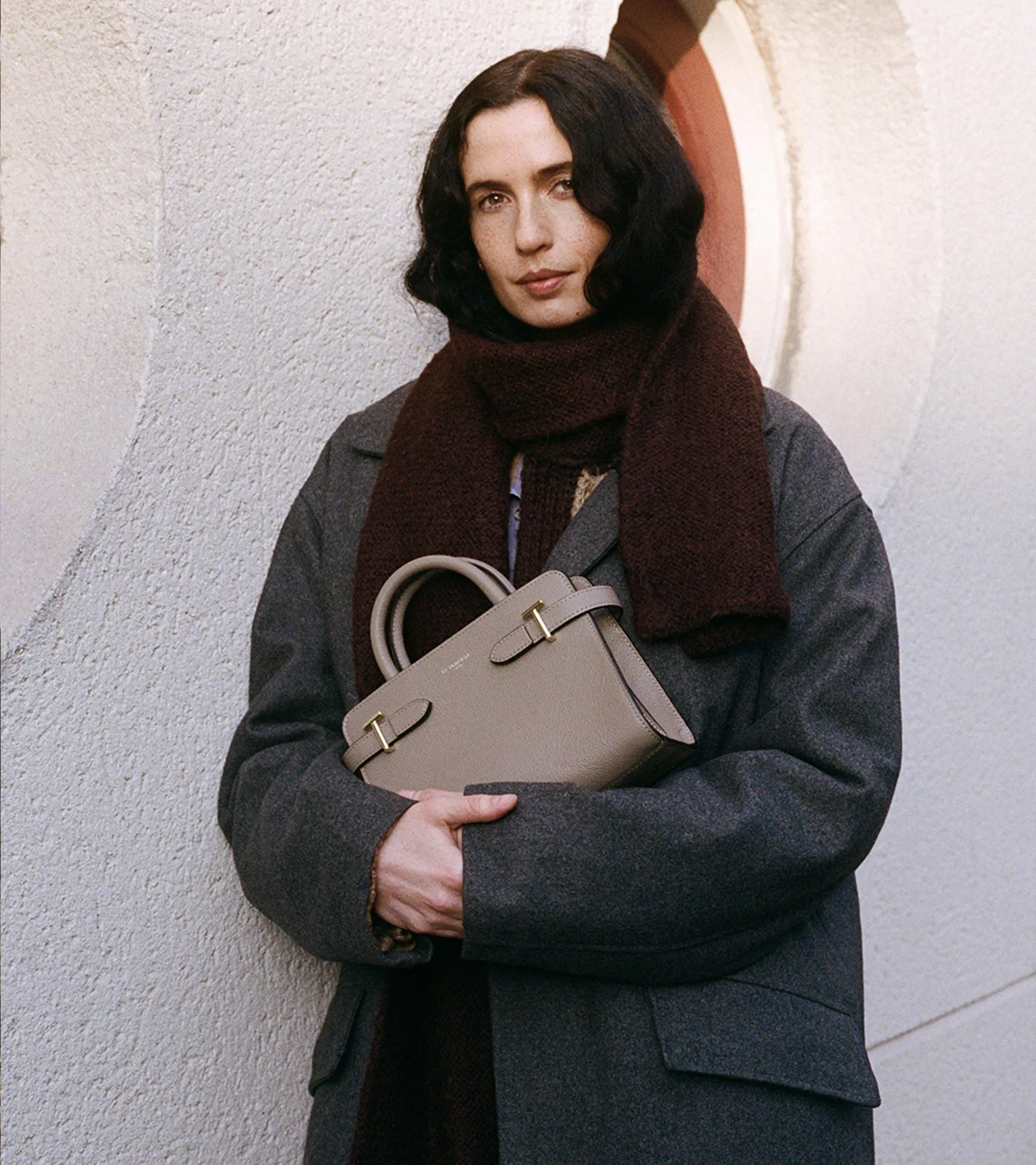 Emilie small handbag in grained leather sold by Le Tanneur product image thumbnail 2