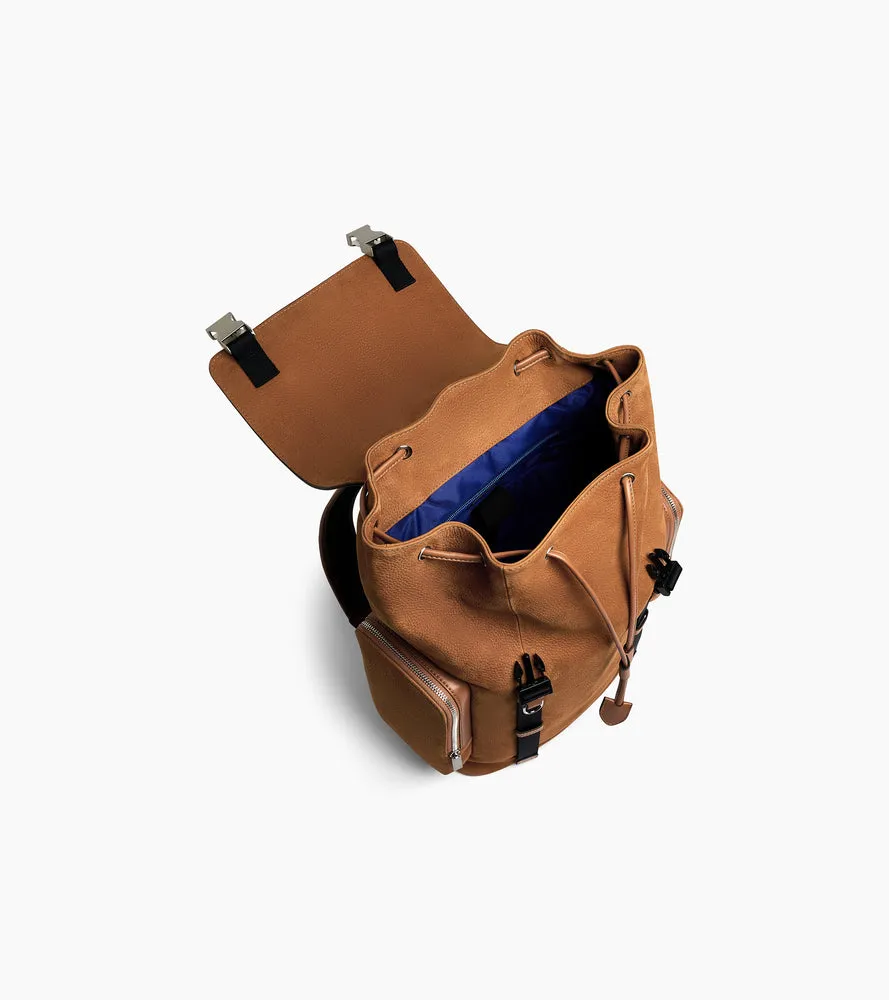 Maurice backpack in grained nubuck leather with a flap sold by Le Tanneur product image thumbnail 4