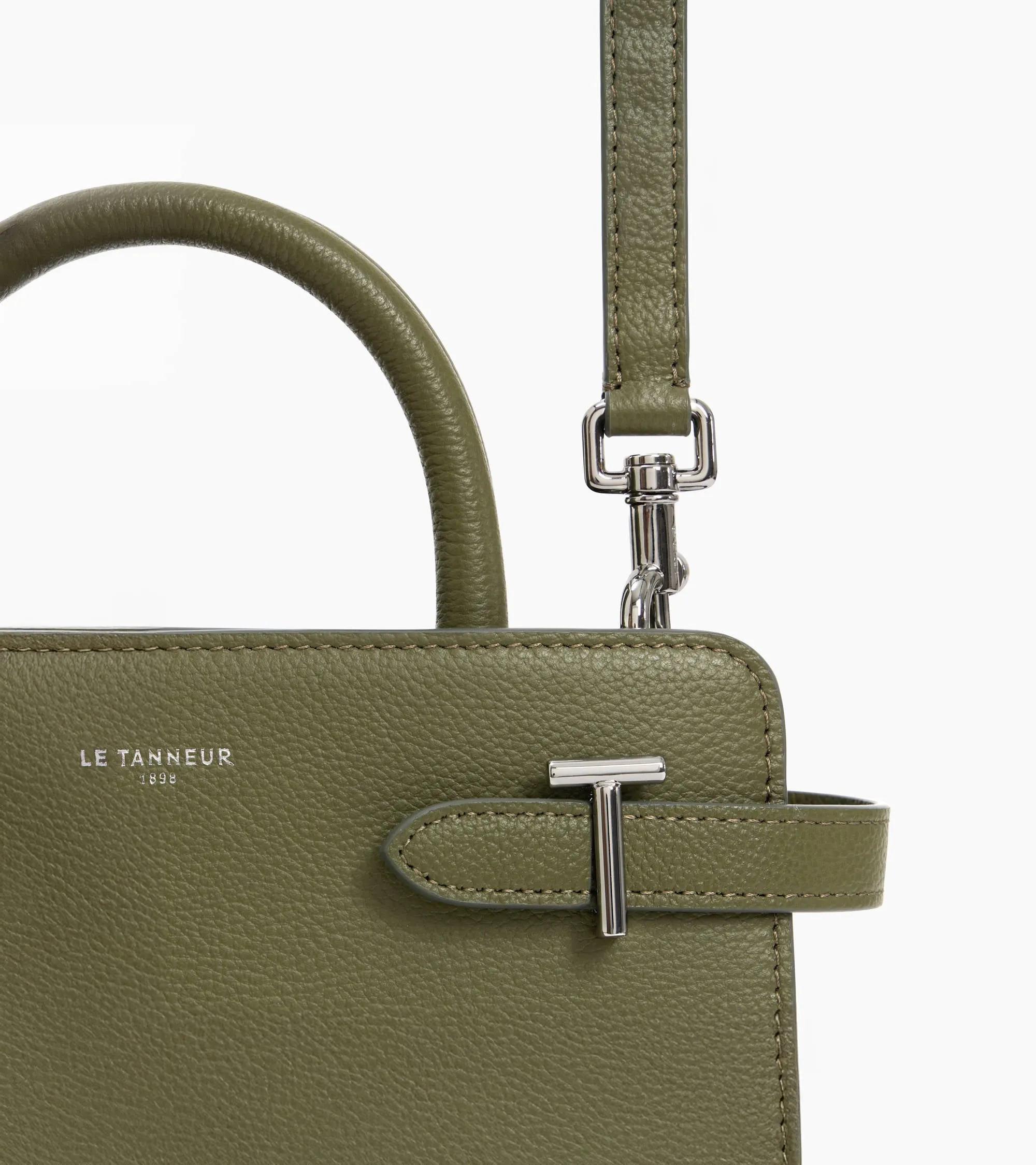 Emilie small handbag in grained leather sold by Le Tanneur product image thumbnail 3