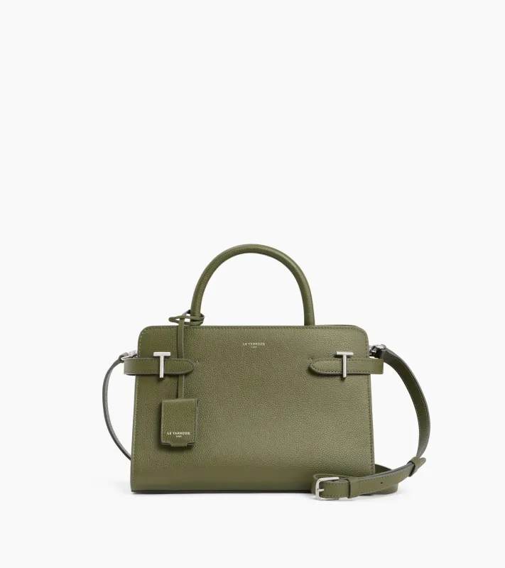 Emilie medium-sized handbag in grained leather sold by Le Tanneur