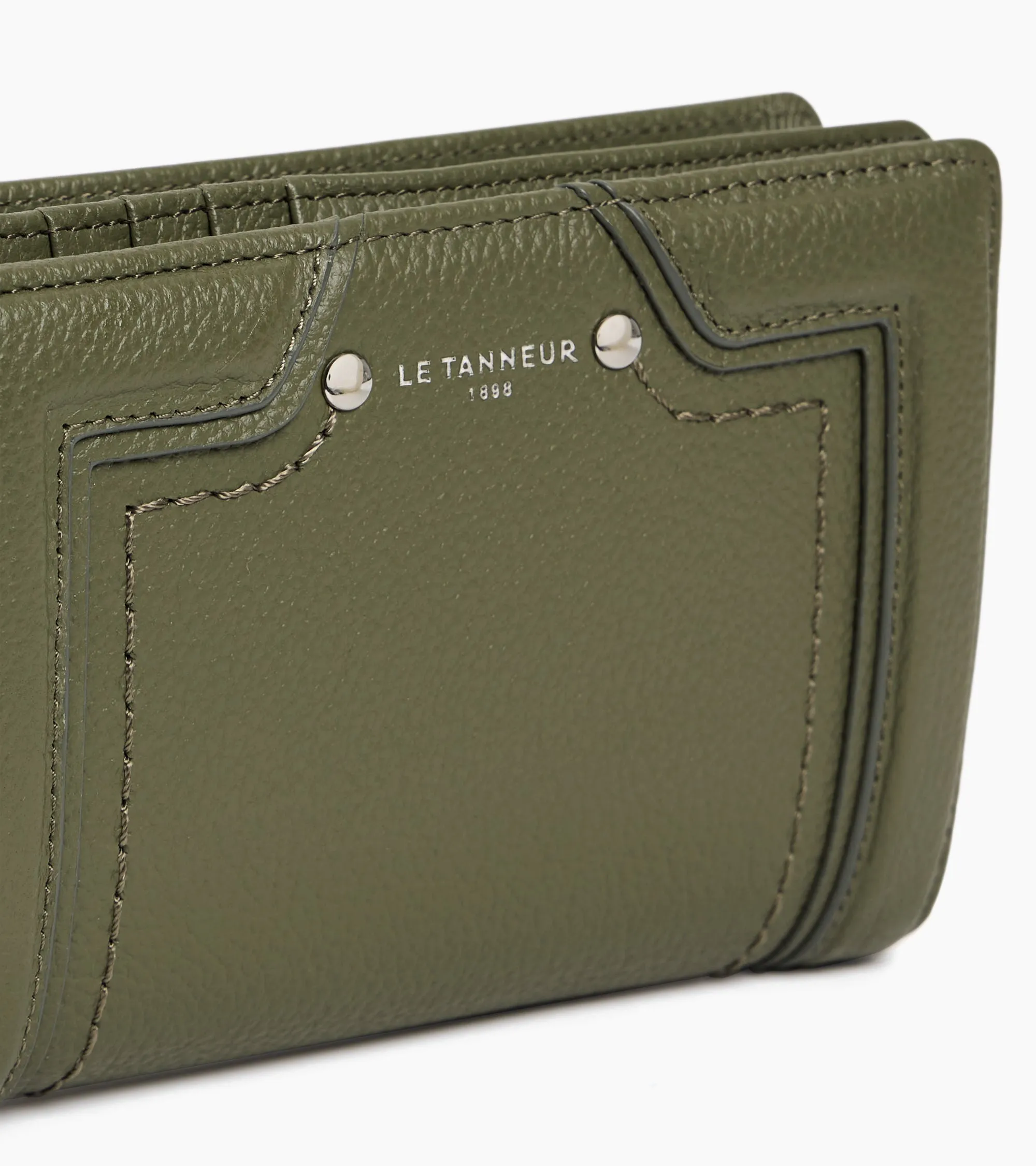 Ella medium wallet in grained leather sold by Le Tanneur product image thumbnail 2