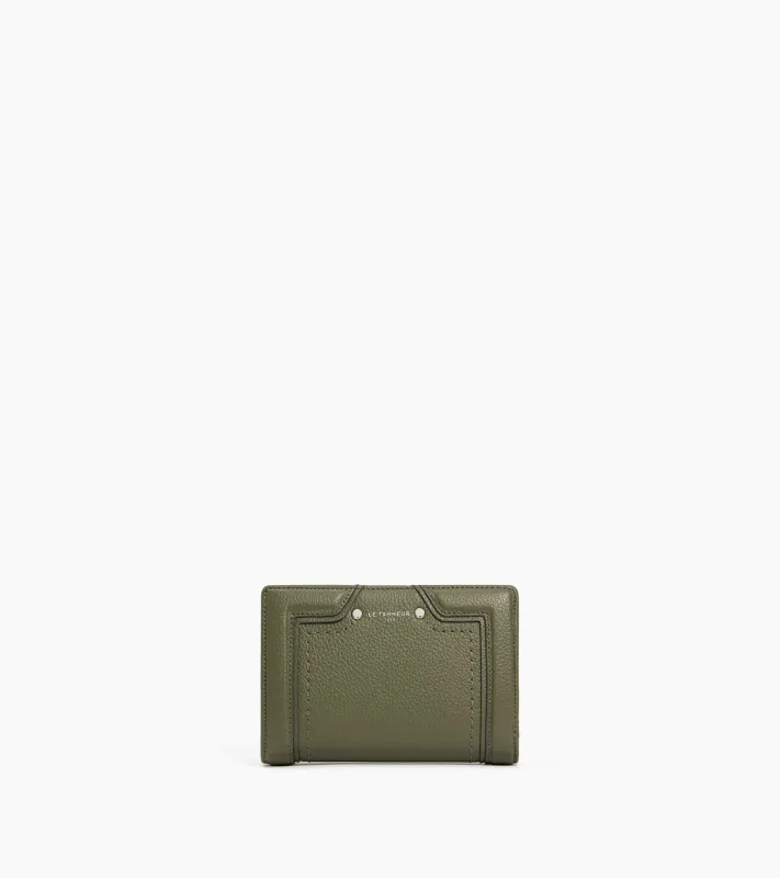 Ella medium wallet in grained leather sold by Le Tanneur