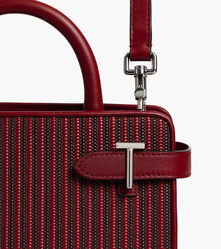 Emilie small handbag in braided leather sold by Le Tanneur