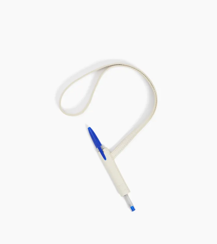 Mademoiselle Agnès charms smooth leather pen holder sold by Le Tanneur