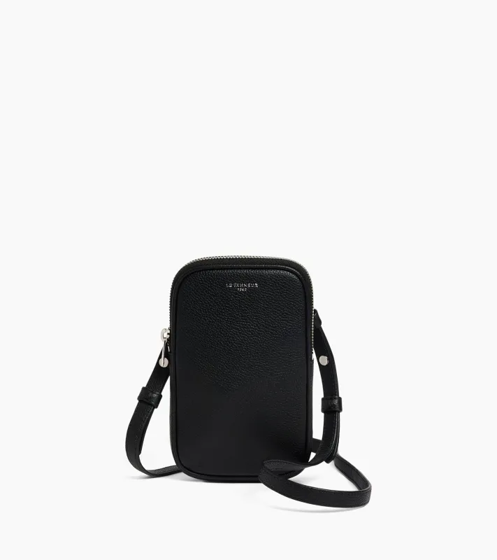 Phone case in grained leather sold by Le Tanneur